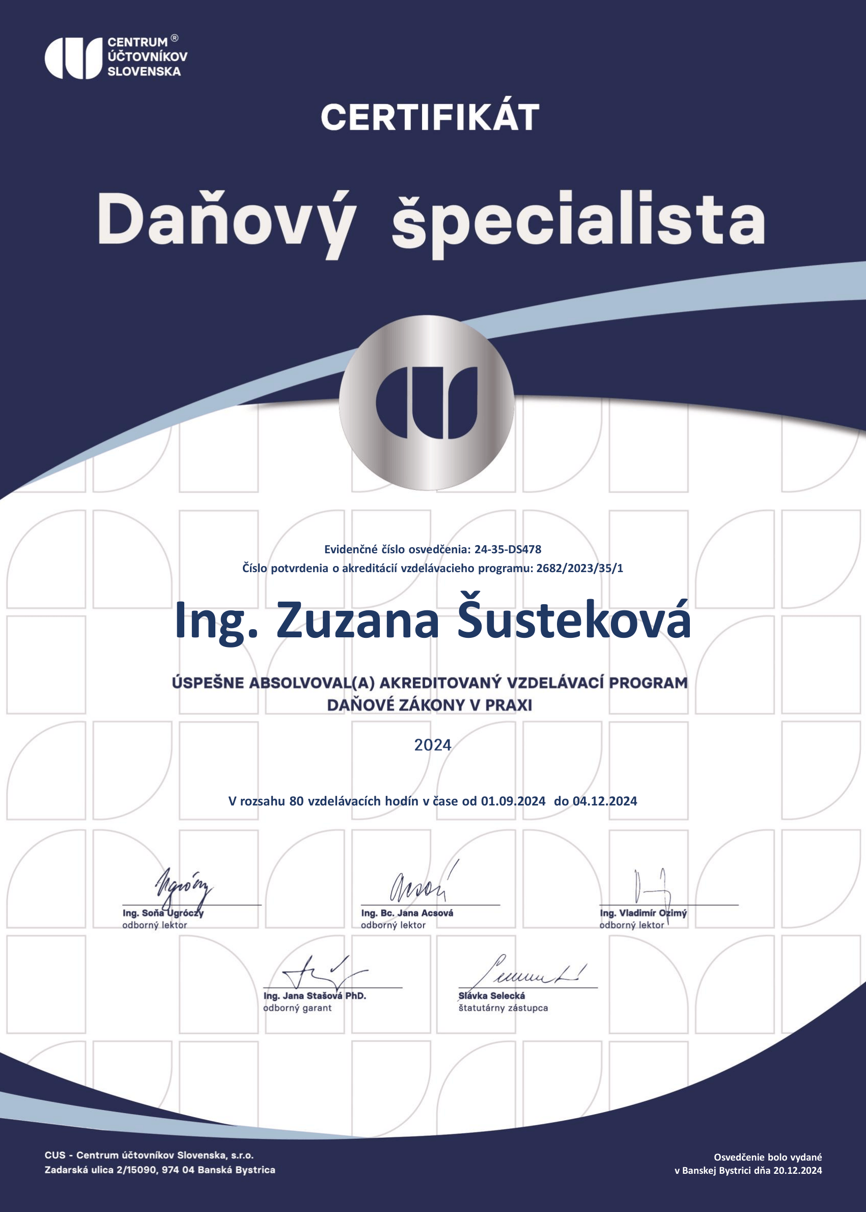 Certifikát 4